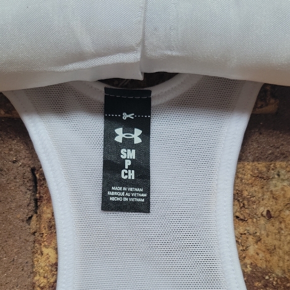 Under Armour White Compression High Support Sports Bra SIZE SMALL Nwt - Picture 2 of 11